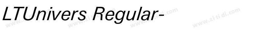 LTUnivers Regular字体转换